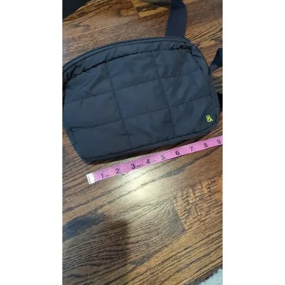 Lou & Grey Black Quilted Belt Bag NWT - Picture 4 of 5